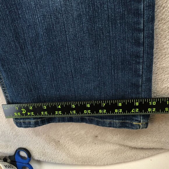 Vintage Planet Motherhood Girls Denim Overalls Large Blue Straight Leg Retro - Picture 6 of 16